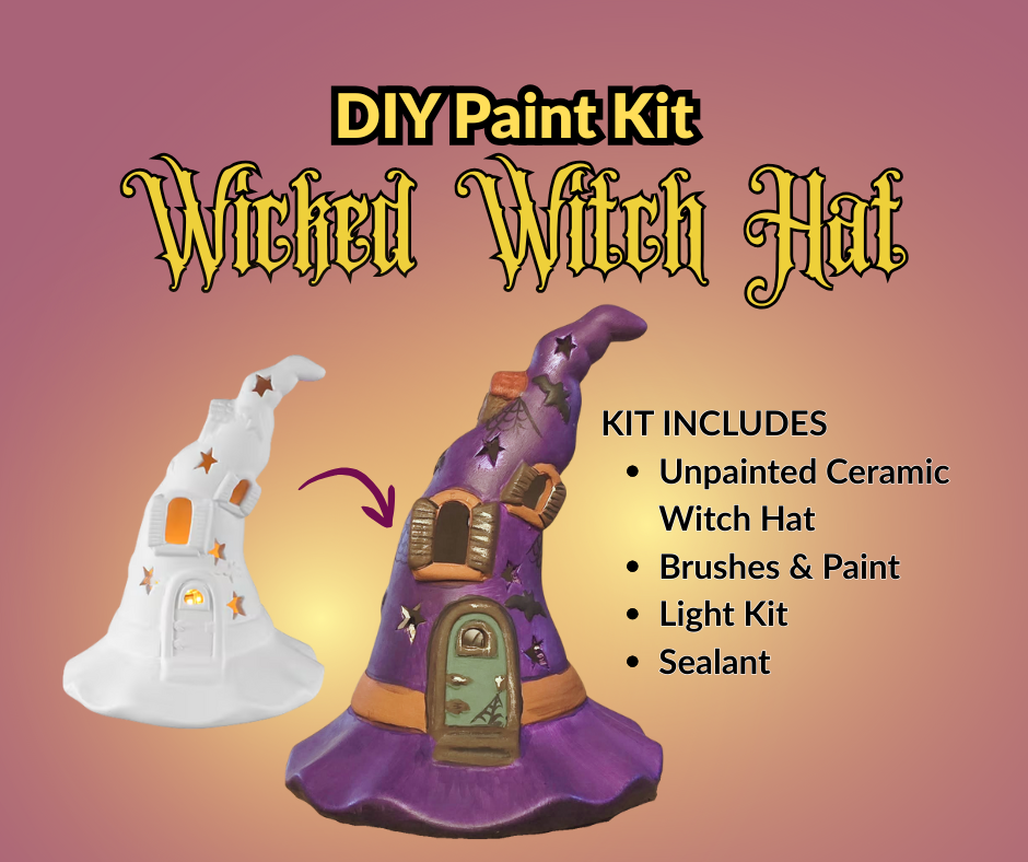 Ceramic Haunted Witch Hat